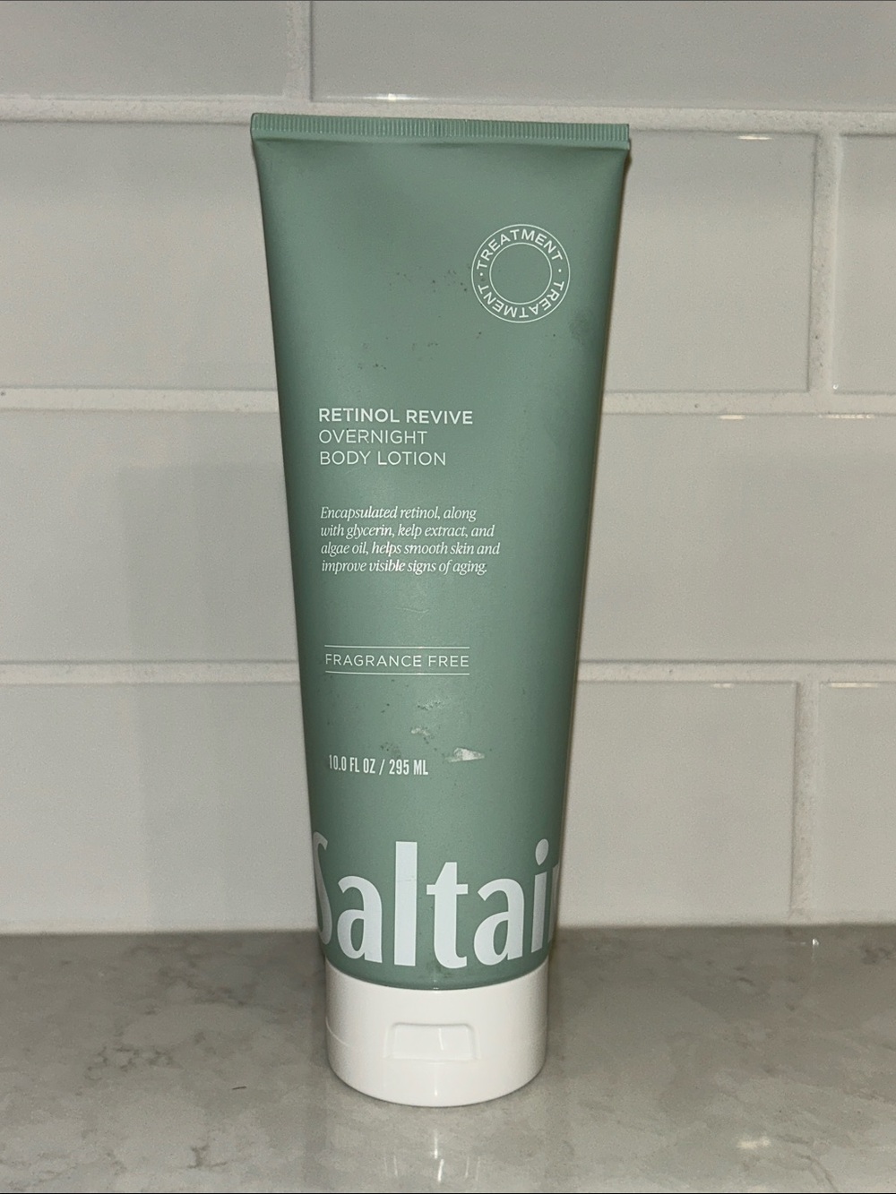 Saltair Retinol Revive Overnight Body Lotion 10 oz. fragrance free NEW